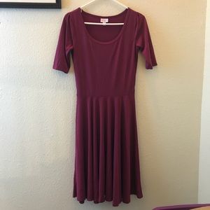 *SOLD* LuLaRoe Small Raspberry Wine Nicole Dress